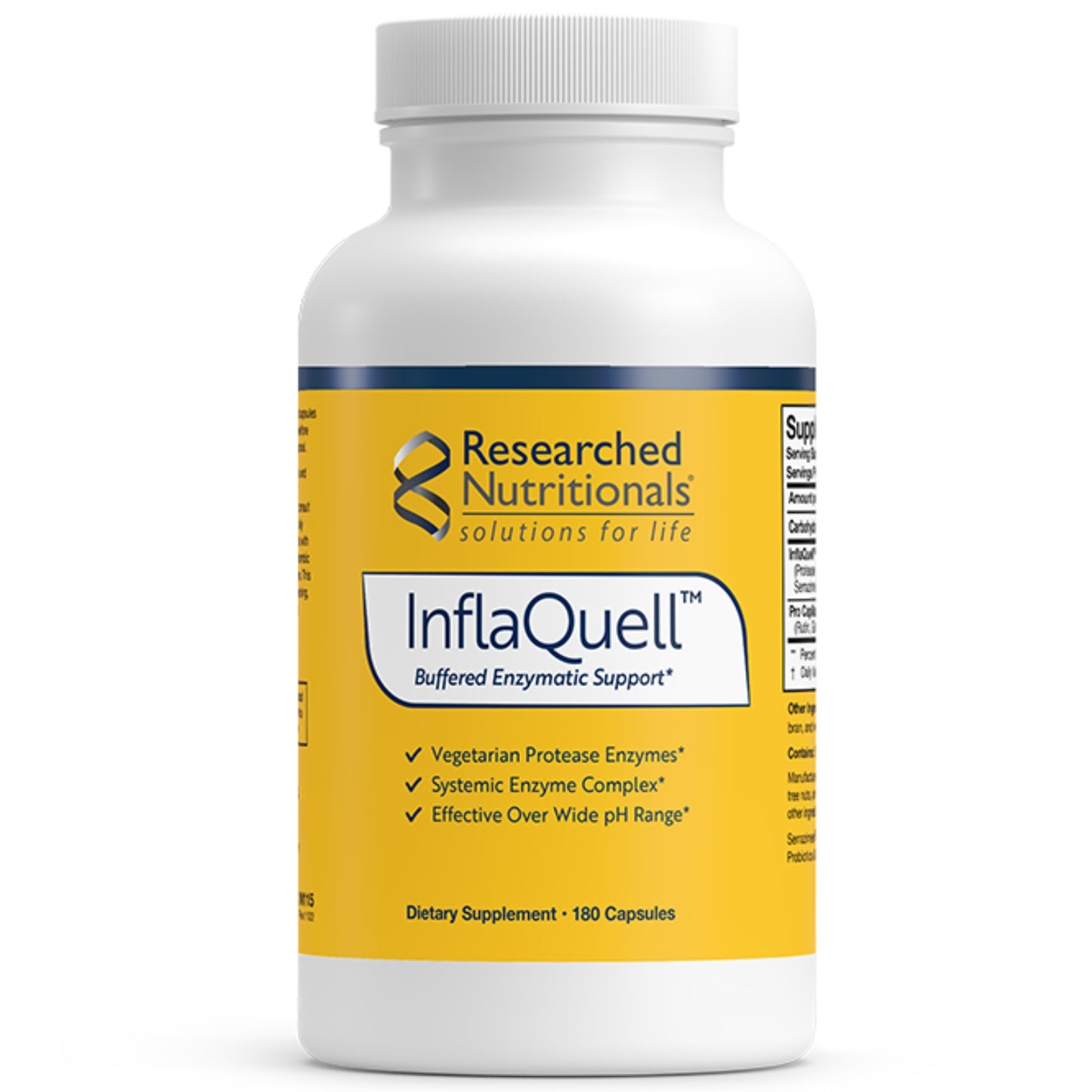 Researched Nutritionals, InflaQuell™, 180 Capsules UPC 893295002077 | HiLife Vitamins