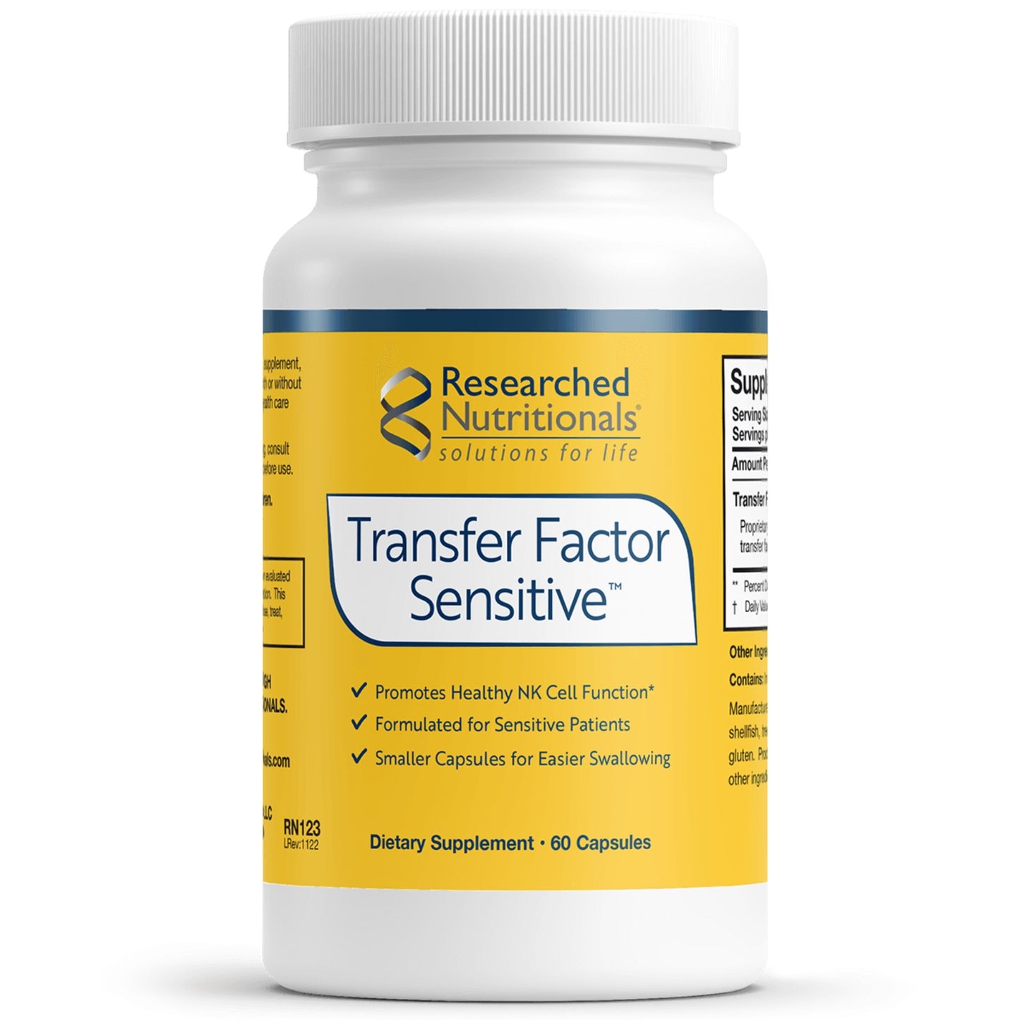 Researched Nutritionals, Transfer Factor Sensitive™, 60 Capsules UPC 893295002152 | HiLife Vitamins
