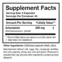 Researched Nutritionals, Artemisinin Solo™, 90 Capsules UPC 893295002336 | HiLife Vitamins