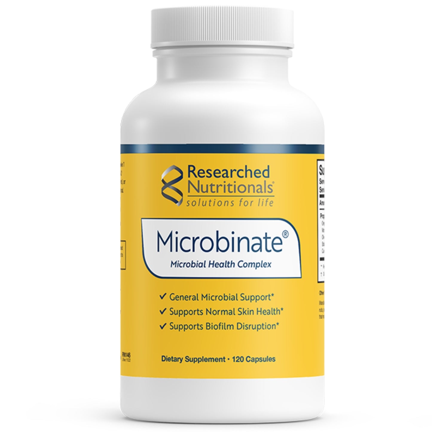 Researched Nutritionals, Microbinate®, 120 Capsules UPC 893295002404 | HiLife Vitamins