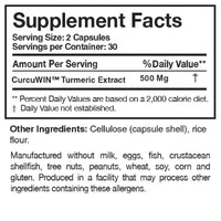 Researched Nutritionals, Curcumin Pure™, 60 Capsules UPC 893295002503 | HiLife Vitamins
