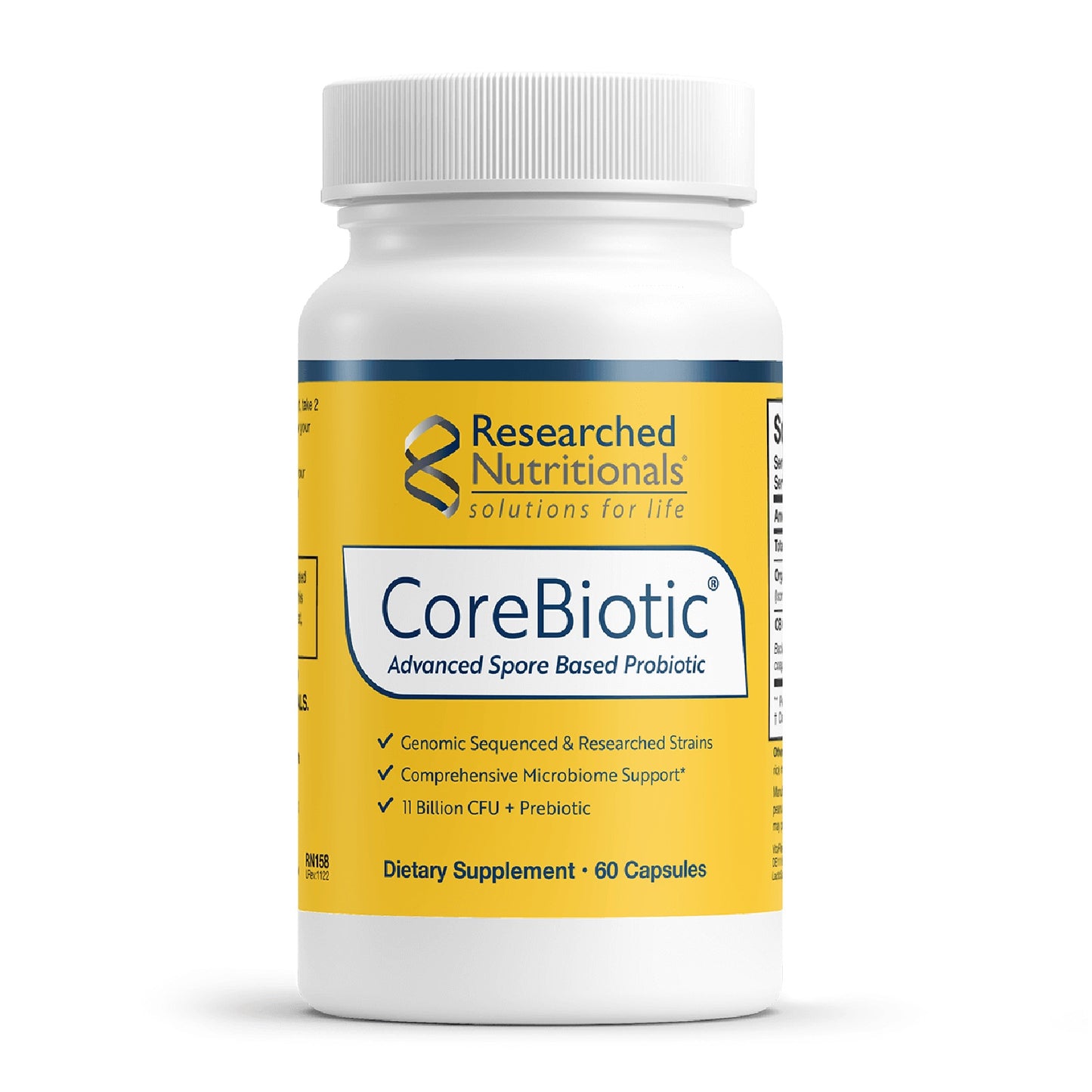 Researched Nutritionals, CoreBiotic™, 60 Capsules UPC 893295002527 | HiLife Vitamins