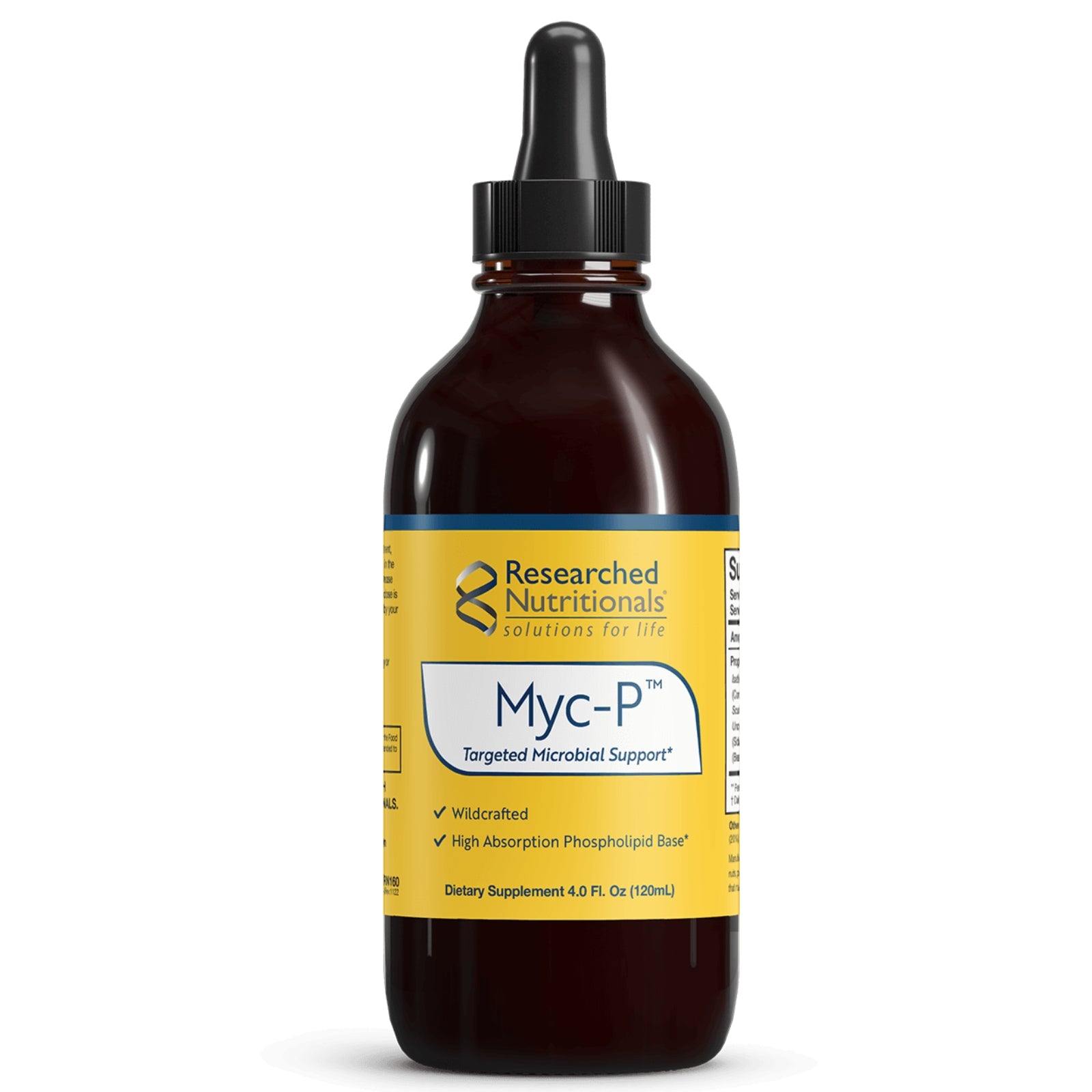 Researched Nutritionals, Myc-P™, 4.0 Fl. Oz (120mL) UPC 893295002534 | HiLife Vitamins