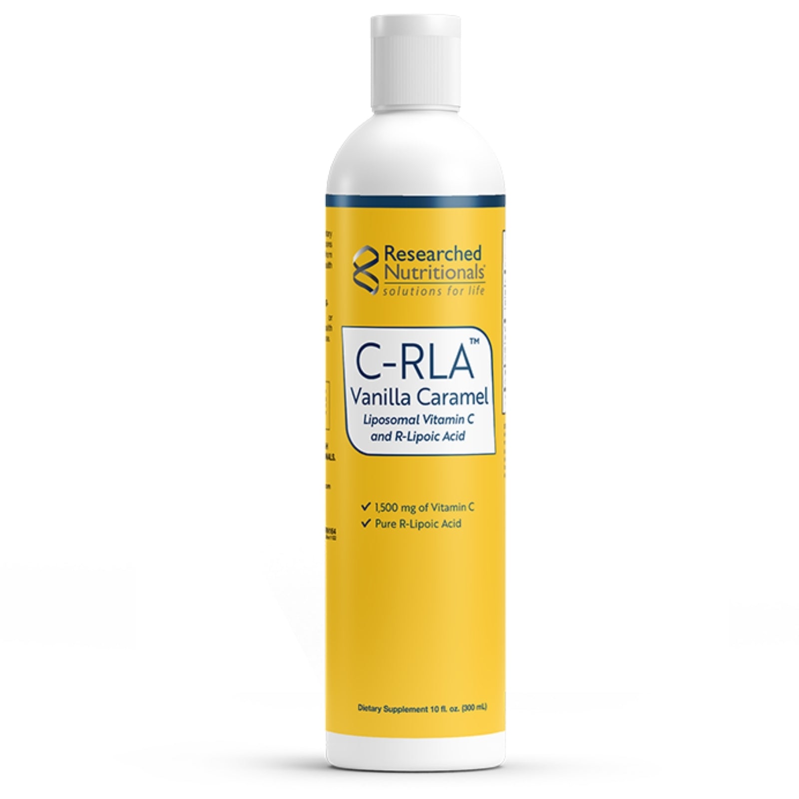 Researched Nutritionals, C-RLA™ Vanilla Caramel, 10 fl. oz (300 mL) UPC 893295002572 | HiLife Vitamins
