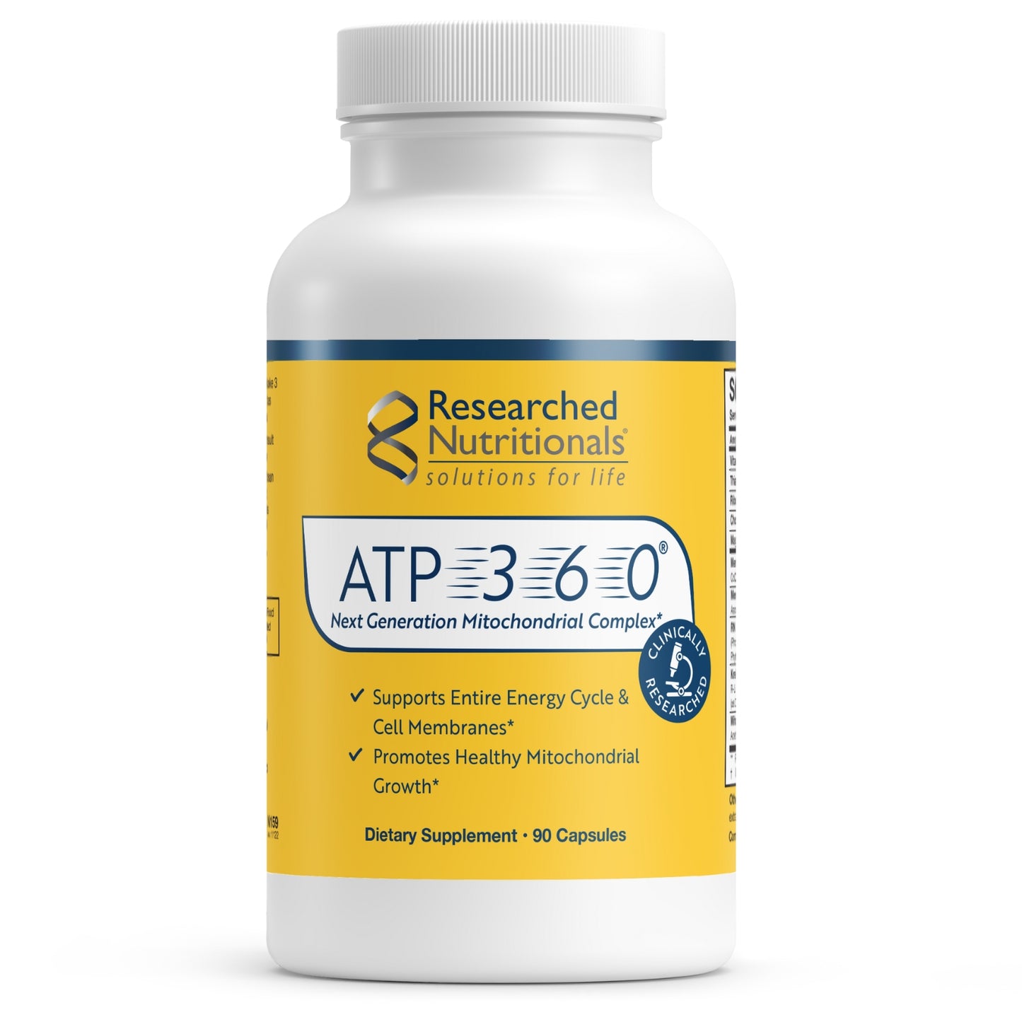 Researched Nutritionals, ATP 360®, 90 Capsules UPC 893295002589 | HiLife Vitamins
