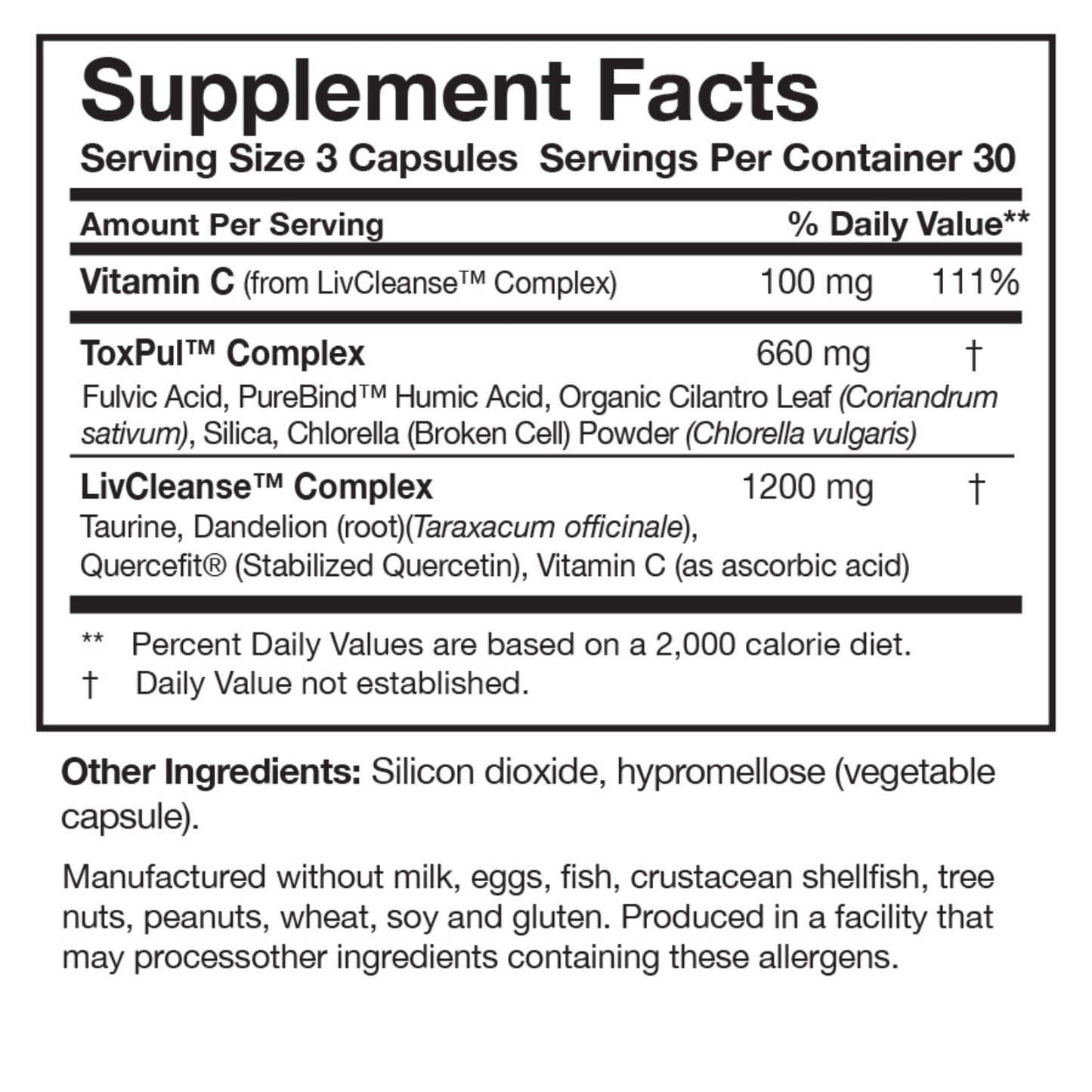 Researched Nutritionals, ToxinPul™, 90 Capsules UPC 893295002602 | HiLife Vitamins