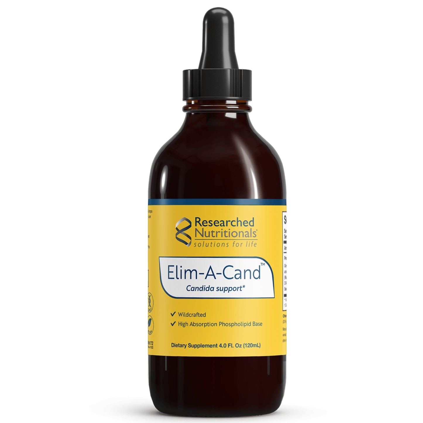 Researched Nutritionals, Elim-A-Cand™, 4.0 Fl. Oz (120mL) UPC 893295002688 | HiLife Vitamins
