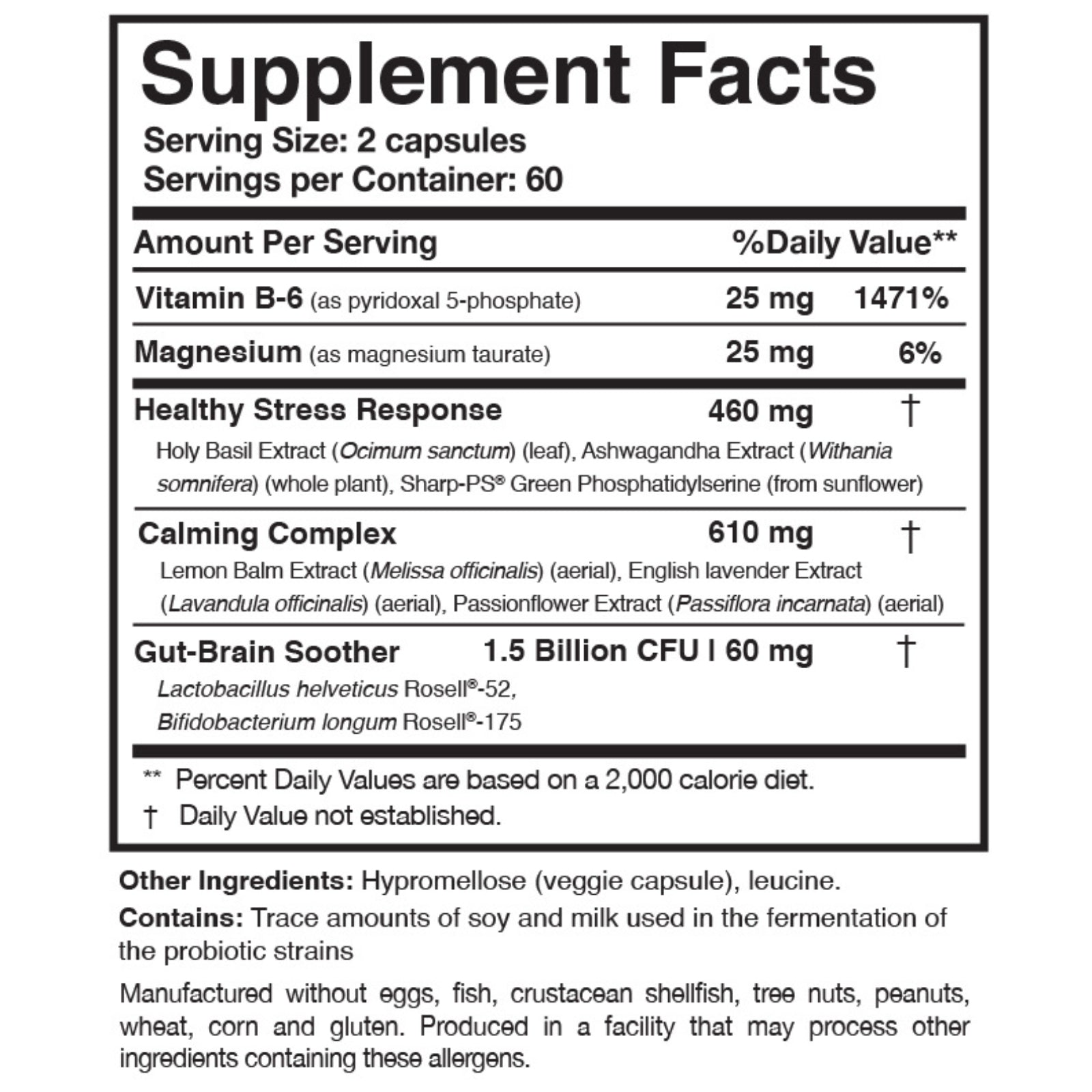 Researched Nutritionals, AnxiaEase™, 120 Capsules UPC 893295002701 | HiLife Vitamins