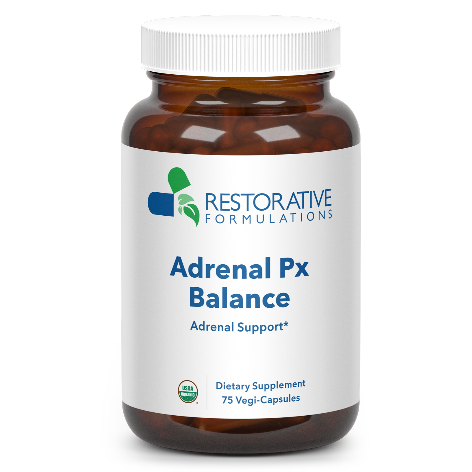 Restorative Formulations, Adrenal Px Balance, 75 Capsules UPC 850030558077 | HiLife Vitamins