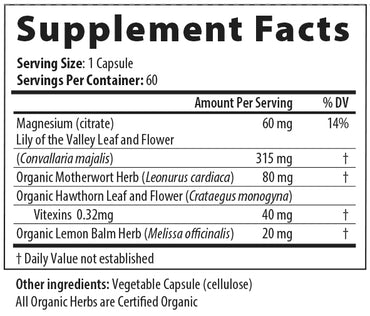 Restorative Formulations, Cardiac Calm Px, 60 Capsules UPC 850030558084 | HiLife Vitamins