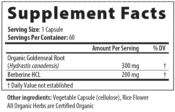 Restorative Formulations, Berberine GS Px, 60 Vegi Capsules UPC 850030558169 | Hilife Vitamins