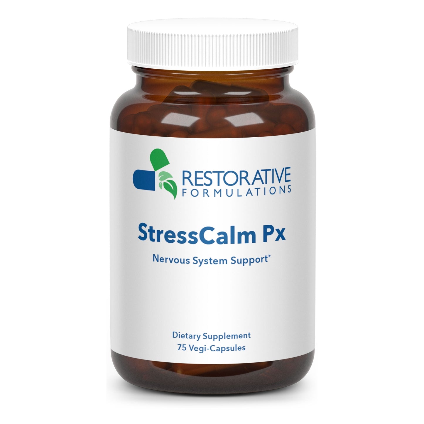 Restorative Formulations, StressCalm Px, 75 Capsules UPC 850030558350 | HiLife Vitamins