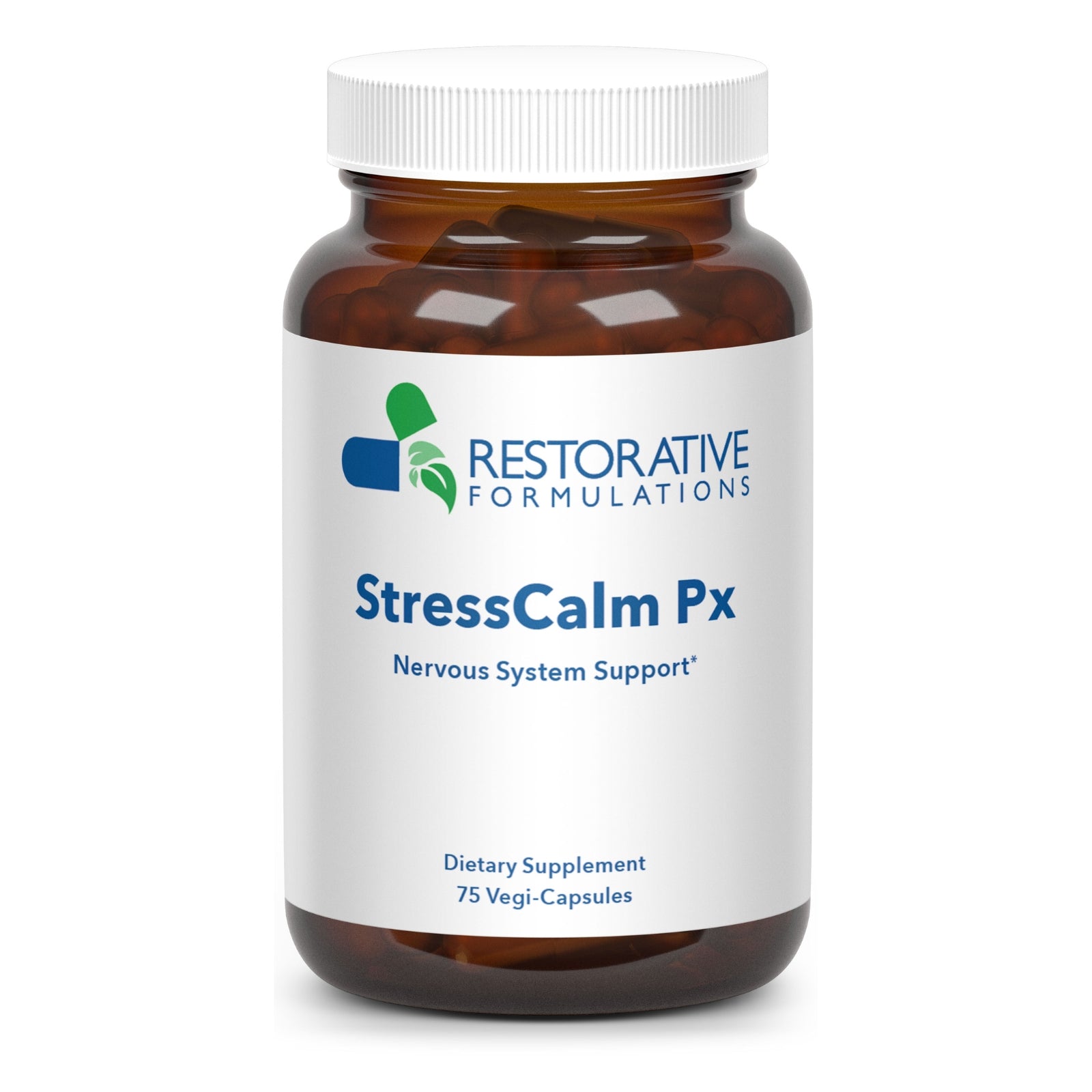 Restorative Formulations, StressCalm Px, 75 Capsules UPC 850030558350 | HiLife Vitamins