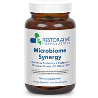 Restorative Formulations, Microbiome Synergy, 60 Vegi-Capsules UPC 850030558824 | Hilife Vitamins