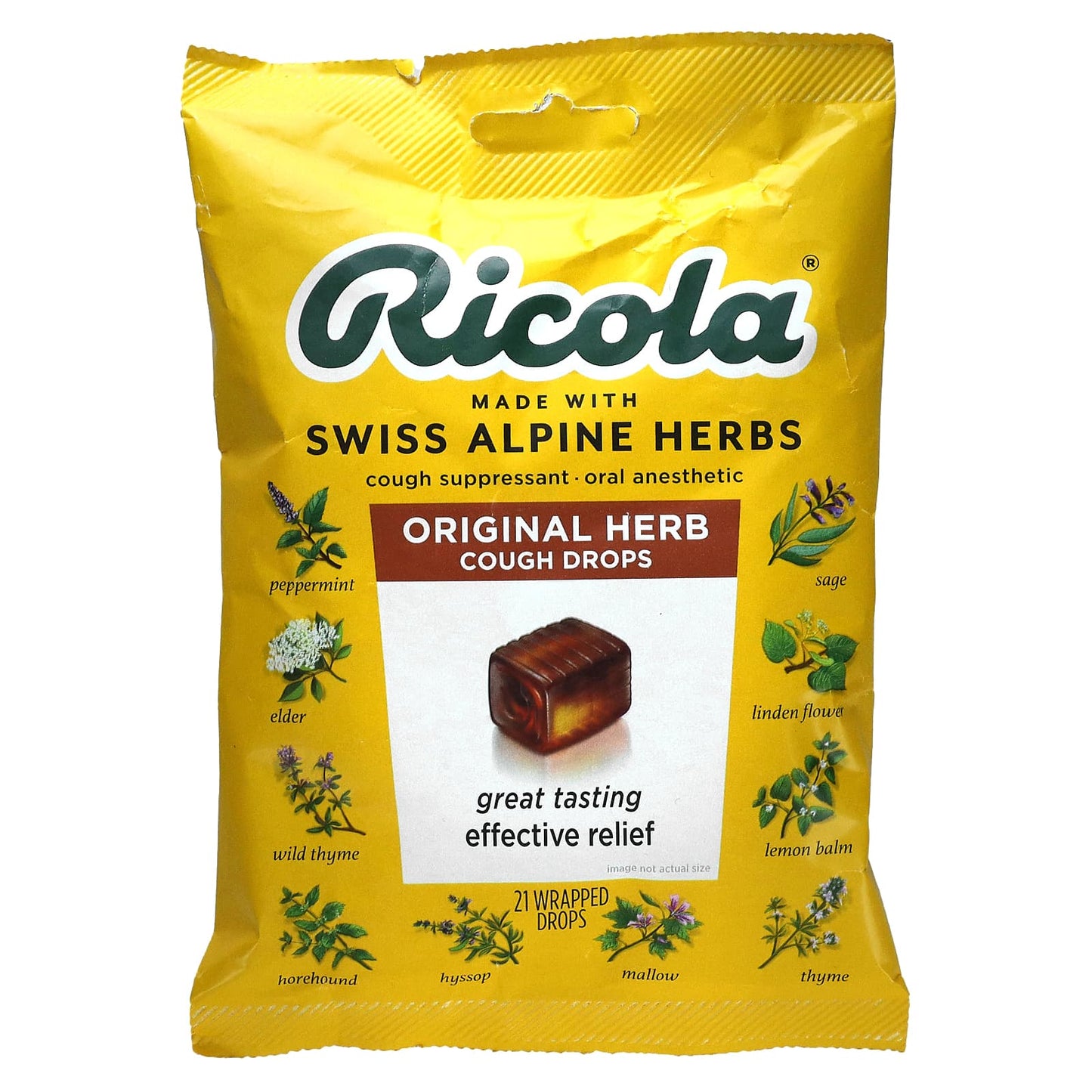 Ricola, Cough Drops Original Herb, 3 Oz UPC 036602079175 | Hilife Vitamins