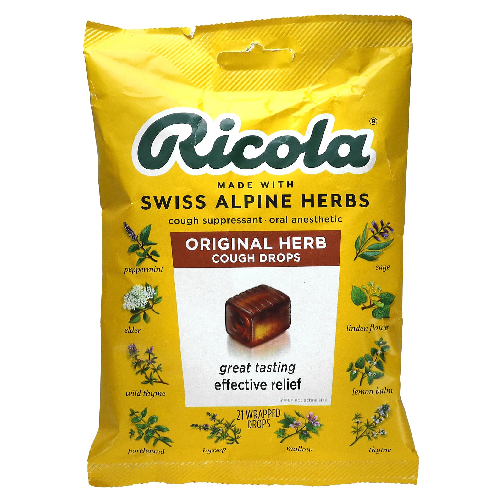 Ricola, Cough Drops Original Herb, 3 Oz UPC 036602079175 | Hilife Vitamins