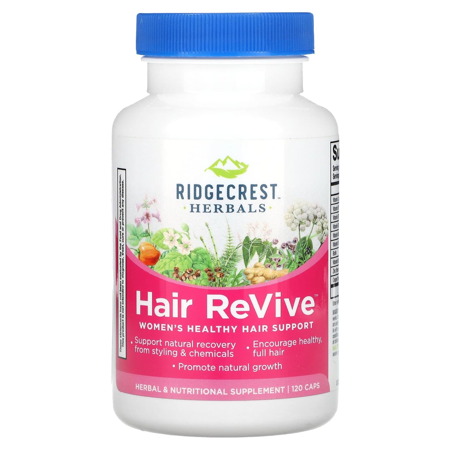 Ridgecrest Herbals, Hair ReVive 5, 120 Capsules UPC 355724003050 | HiLife Vitamins