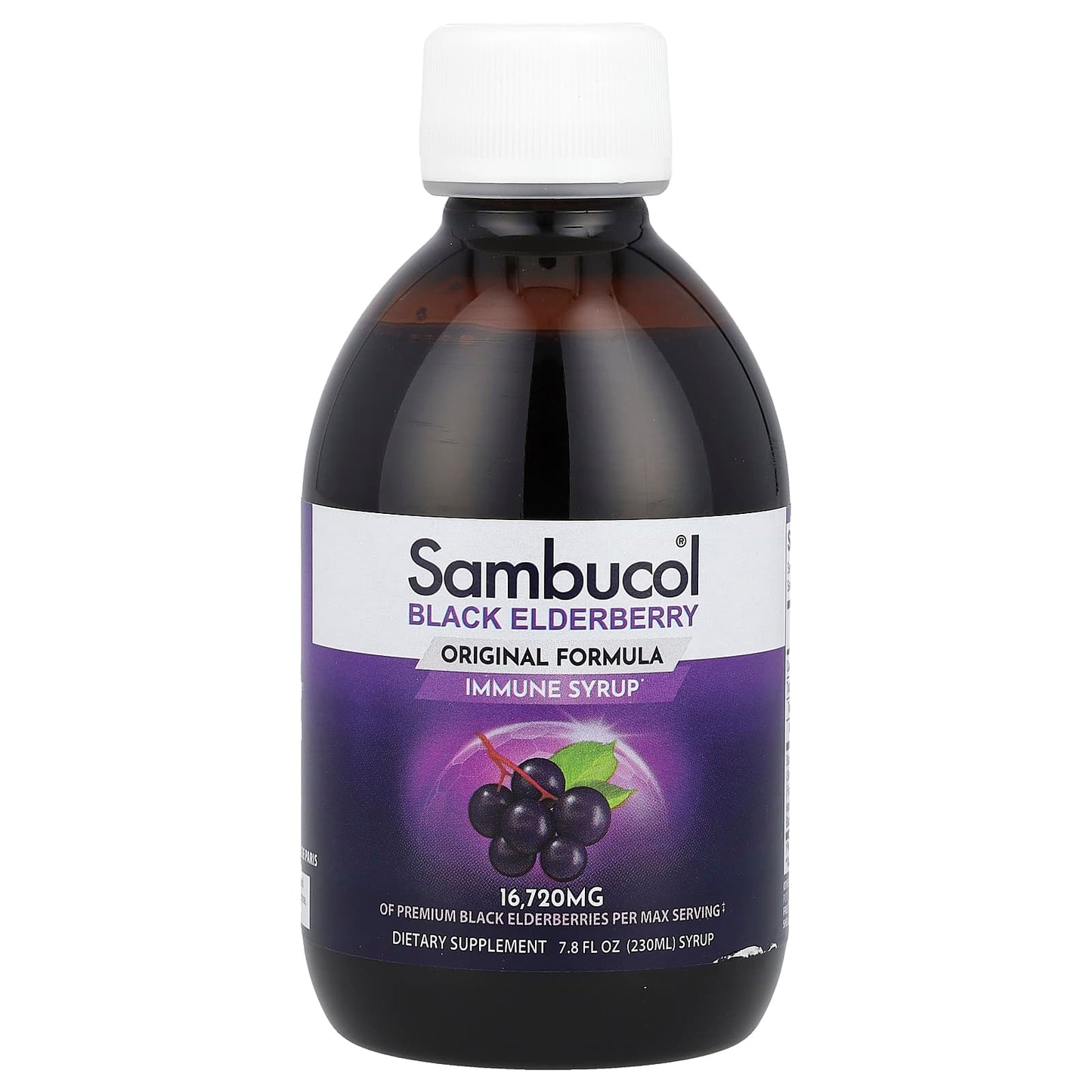 Sambucol, Black Elderberry Immune Syrup, Original Formula, 7.8 fl oz (230 ml) UPC 896116001112 | Hilife Vitamins