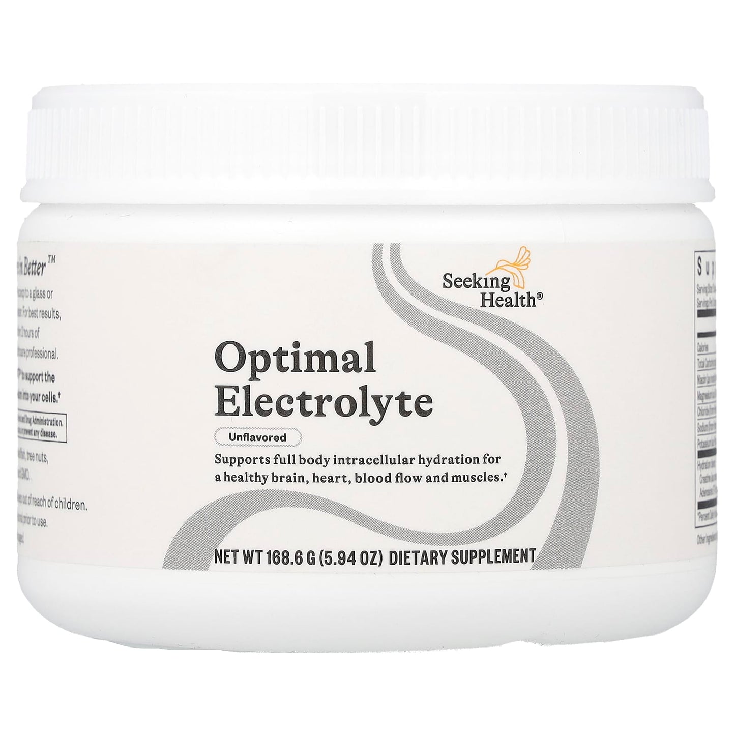 Seeking Health, Optimal Electrolyte, Unflavored, 5.94 oz (168.6 g) UPC 810007520346 | HiLife Vitamins