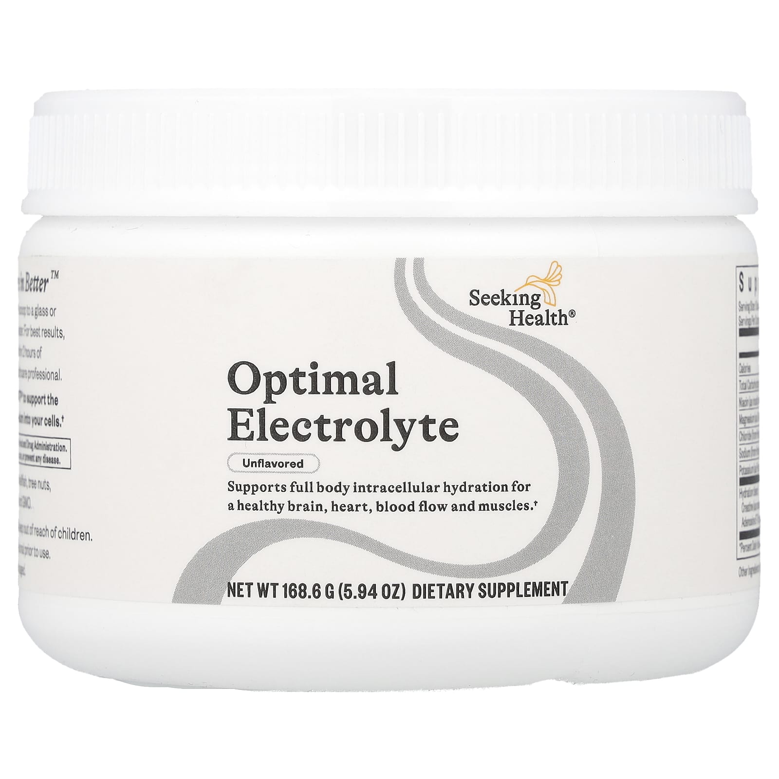 Seeking Health, Optimal Electrolyte, Unflavored, 5.94 oz (168.6 g) UPC 810007520346 | HiLife Vitamins