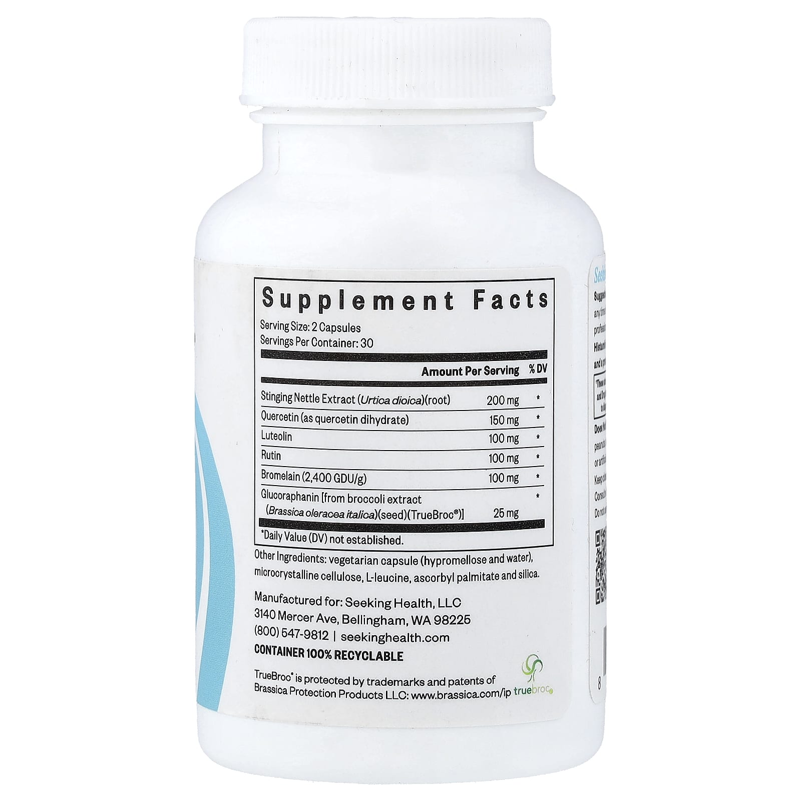 Seeking Health, HistaminX, 60 Capsules UPC 810007520469 | HiLife Vitamins