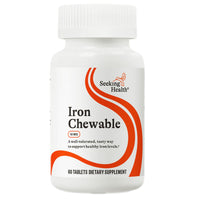 Seeking Health, Iron Chewable, 10 mg, 60 Chewable Tablets UPC 810007520537 | HiLife Vitamins