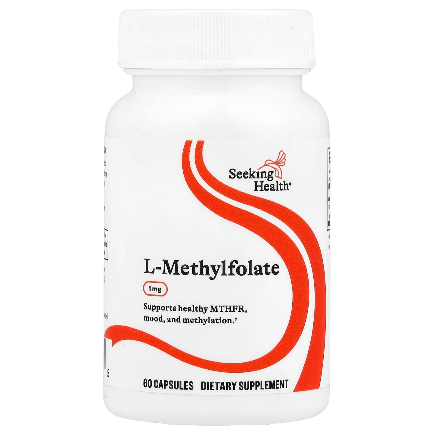 Seeking Health, L-Methylfolate, 1 mg, 60 Capsules UPC 810007520575 | HiLife Vitamins