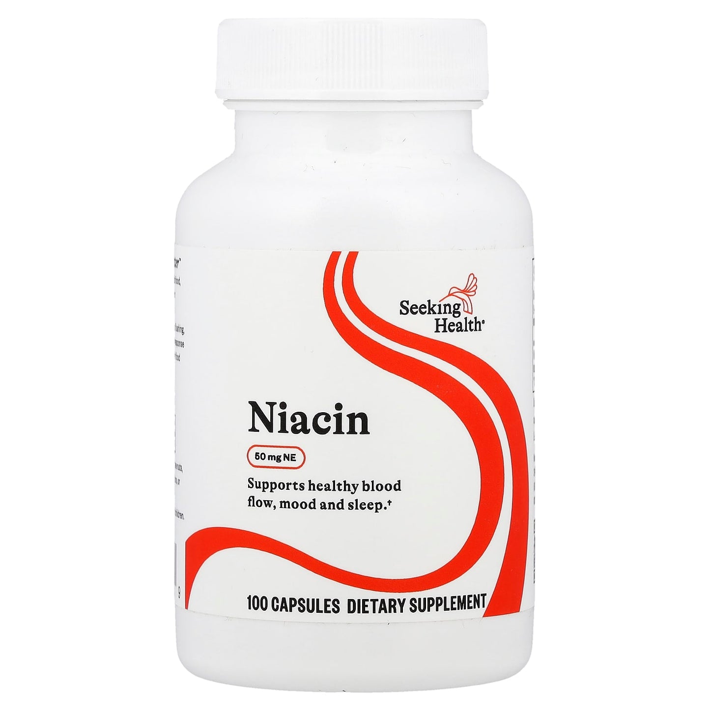 Seeking Health, Niacin, 50 mg NE, 100 Capsules UPC 810007520759 | HiLife Vitamins
