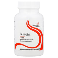 Seeking Health, Niacin, 50 mg NE, 100 Capsules UPC 810007520759 | HiLife Vitamins
