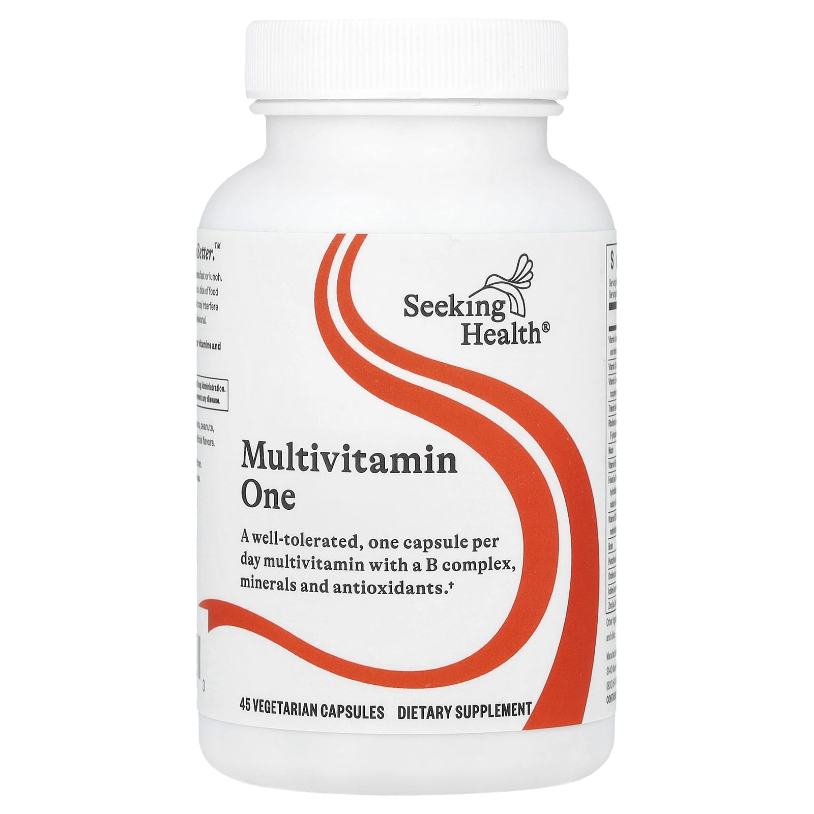 Seeking Health, Multivitamin One, 45 Vegetarian Capsules UPC 810007520933 | HiLife Vitamins