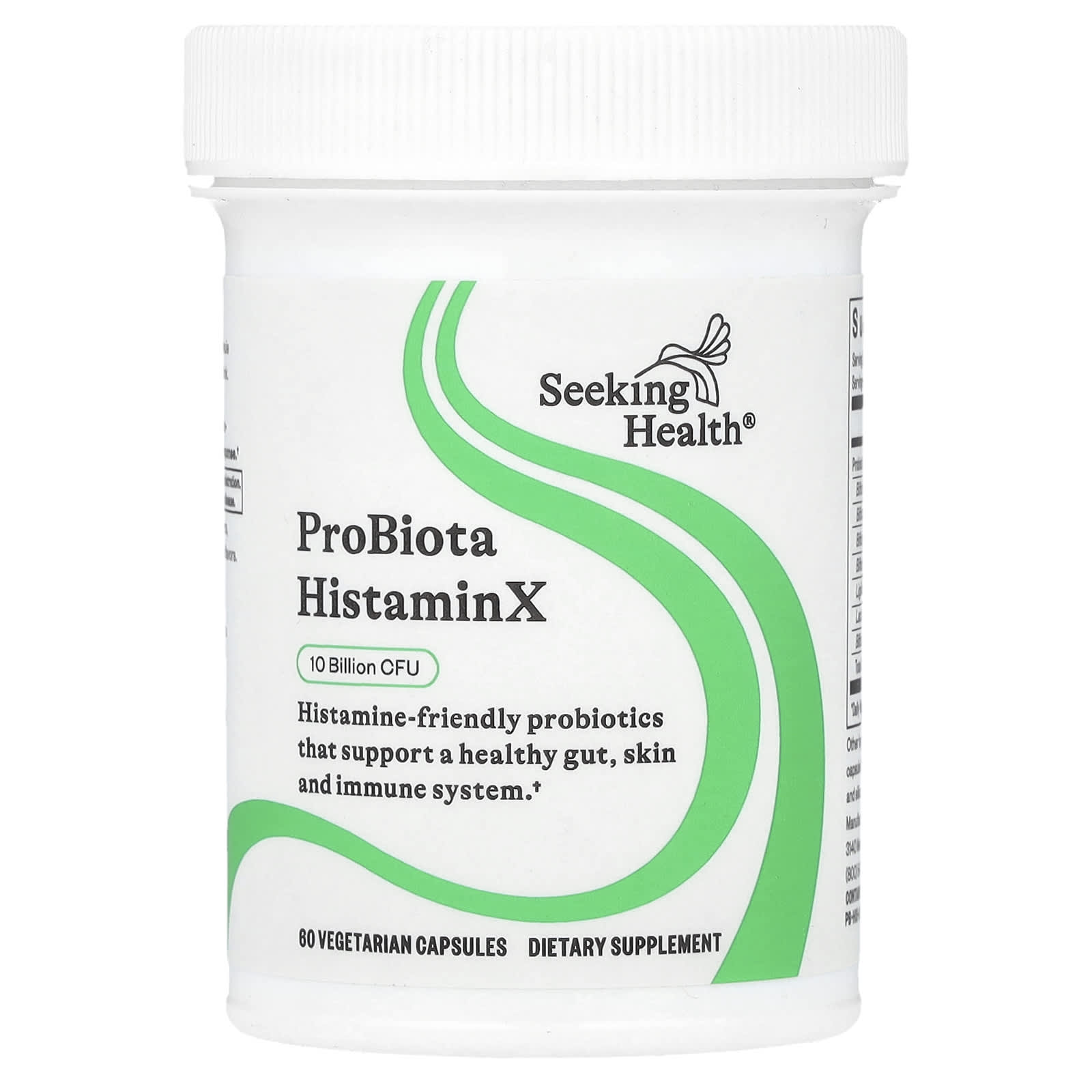 Seeking Health, ProBiota HistaminX, 10 Billion CFU, 60 Vegetarian Capsules UPC 810007521015 | HiLife Vitamins