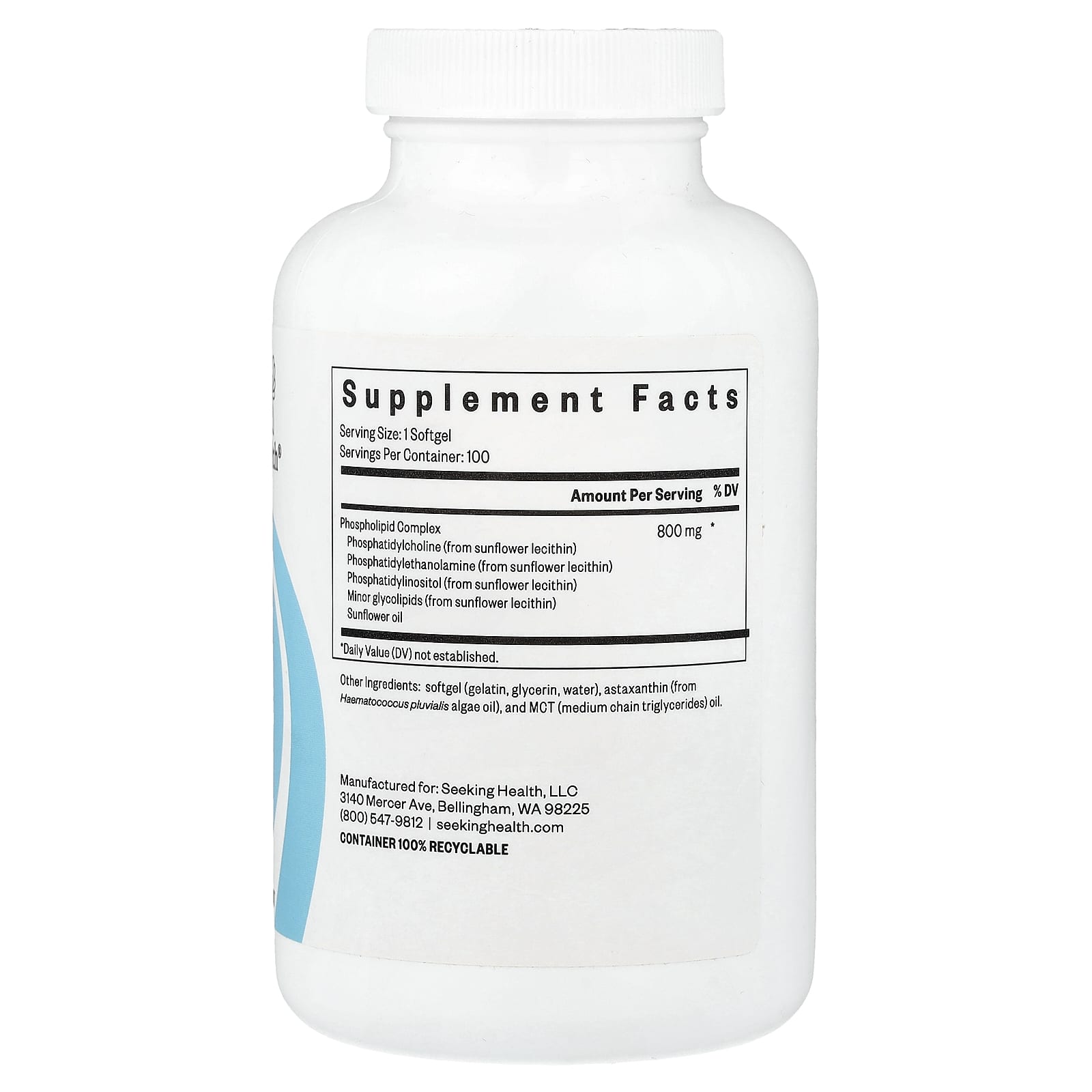 Seeking Health, Optimal PC, 100 Softgels UPC 810007521107 | HiLife Vitamins
