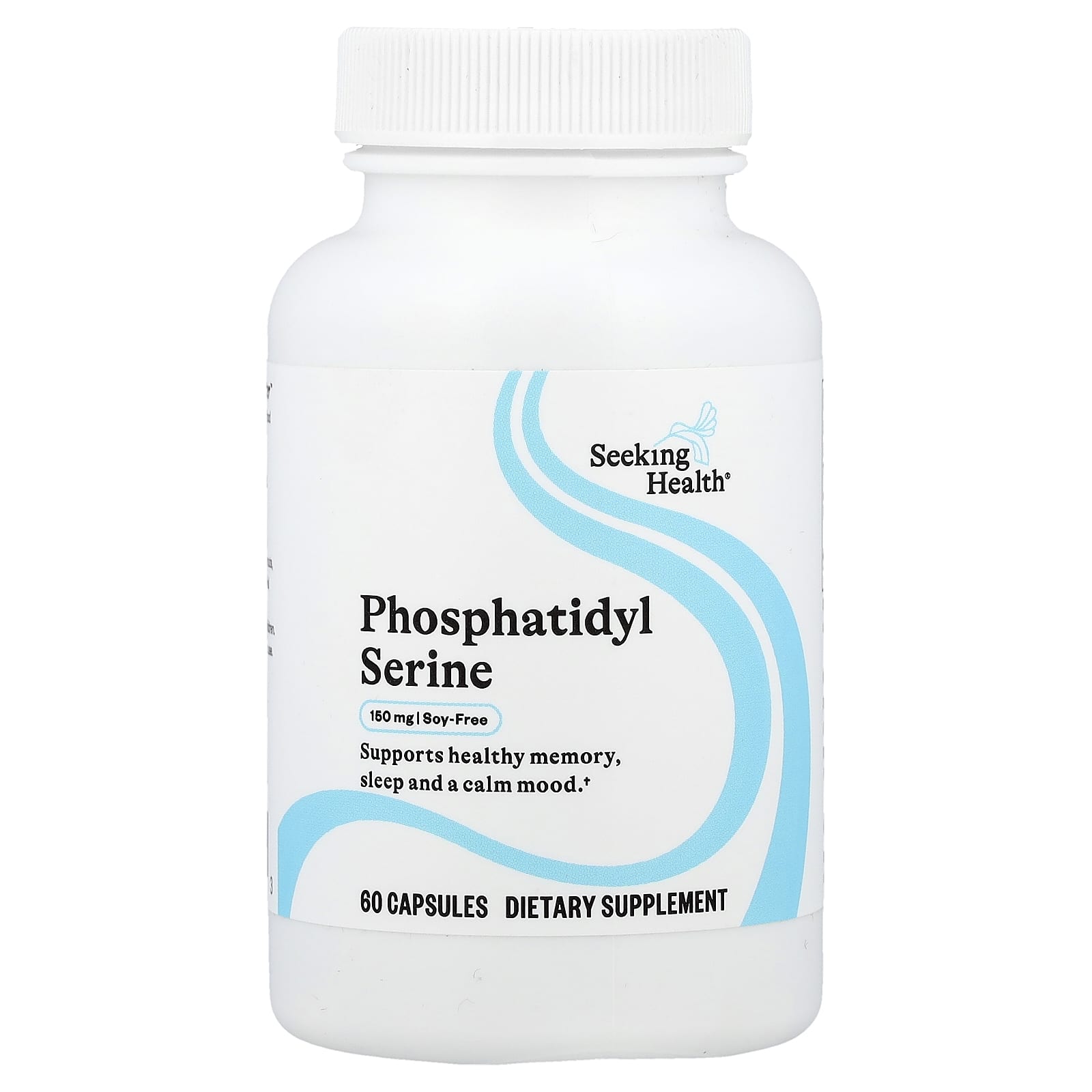 Seeking Health, Phosphatidyl Serine, 150 mg, 60 Vegetarian Capsules UPC 810007521183 | HiLife Vitamins