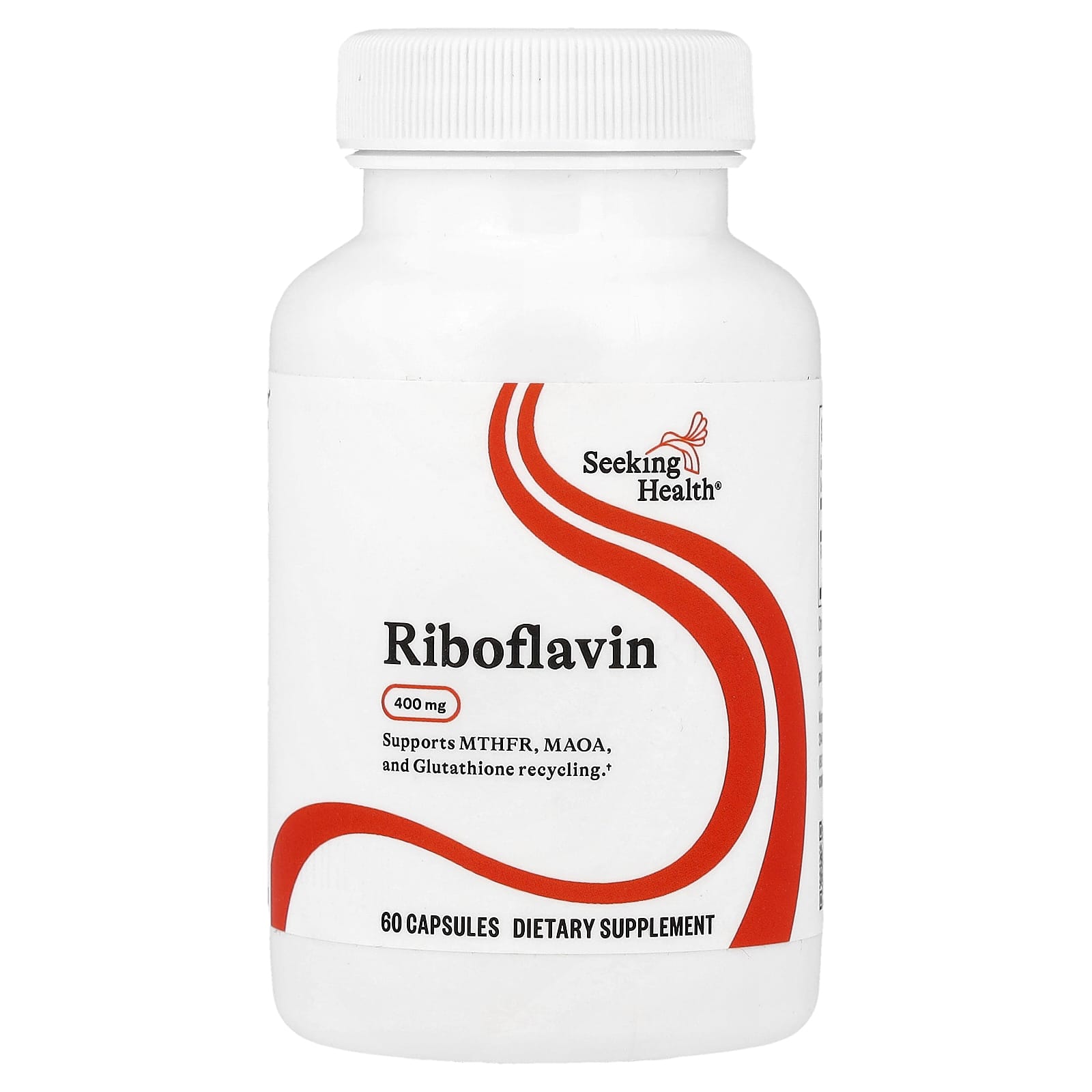 Seeking Health, Riboflavin, 400 mg, 60 Vegetarian Capsules UPC 810007521190 | HiLife Vitamins