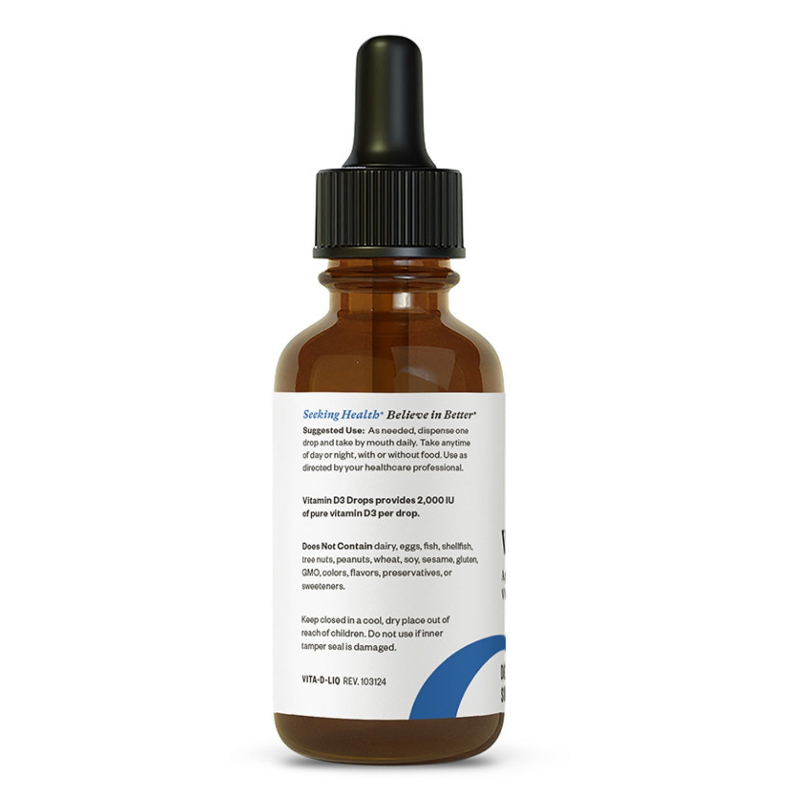 Seeking Health, Vitamin D3 Drops, 50 mcg (2,000 IU), 1 fl oz (30 ml) UPC 810007521336 | HiLife Vitamins
