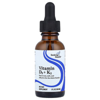 Seeking Health, Vitamin D3 + K2 Drops, 1 fl oz (30 ml) UPC 810007521350 | HiLife Vitamins