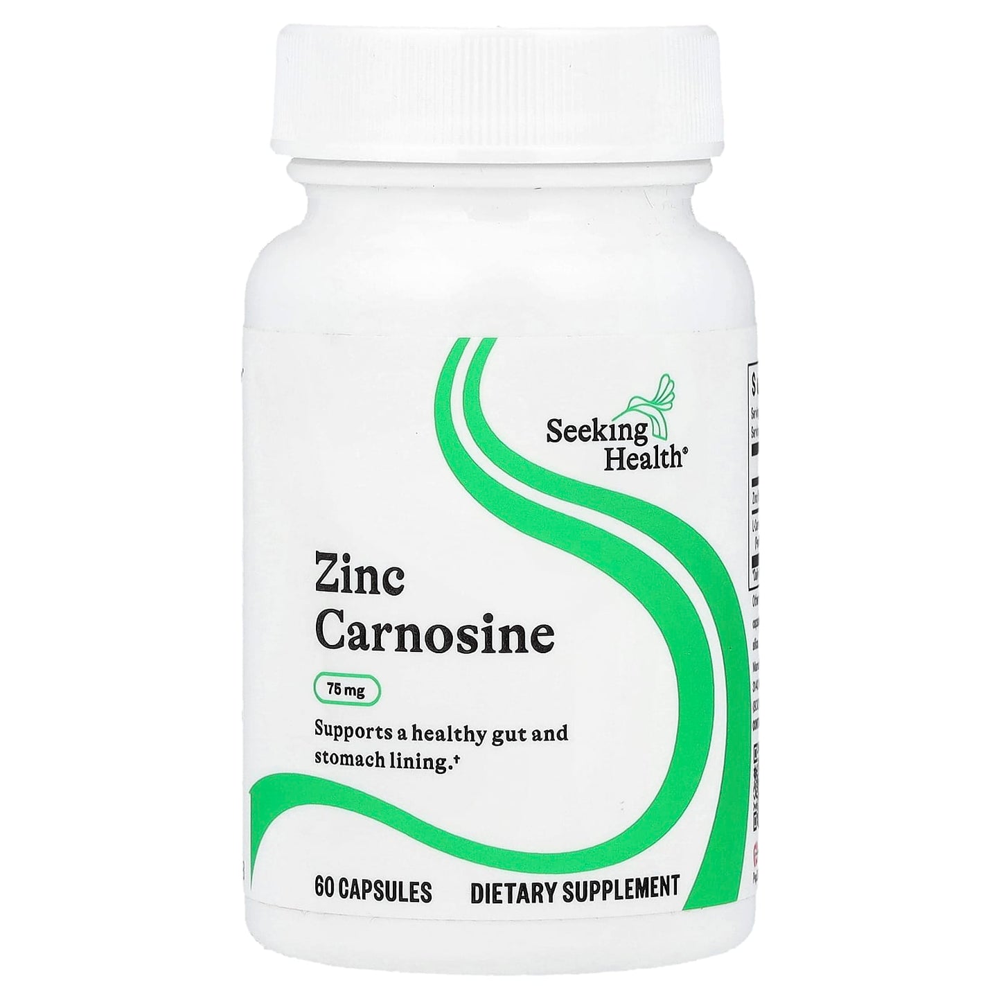 Seeking Health, Zinc Carnosine, 60 Vegetarian Capsules UPC 810007521398 | HiLife Vitamins