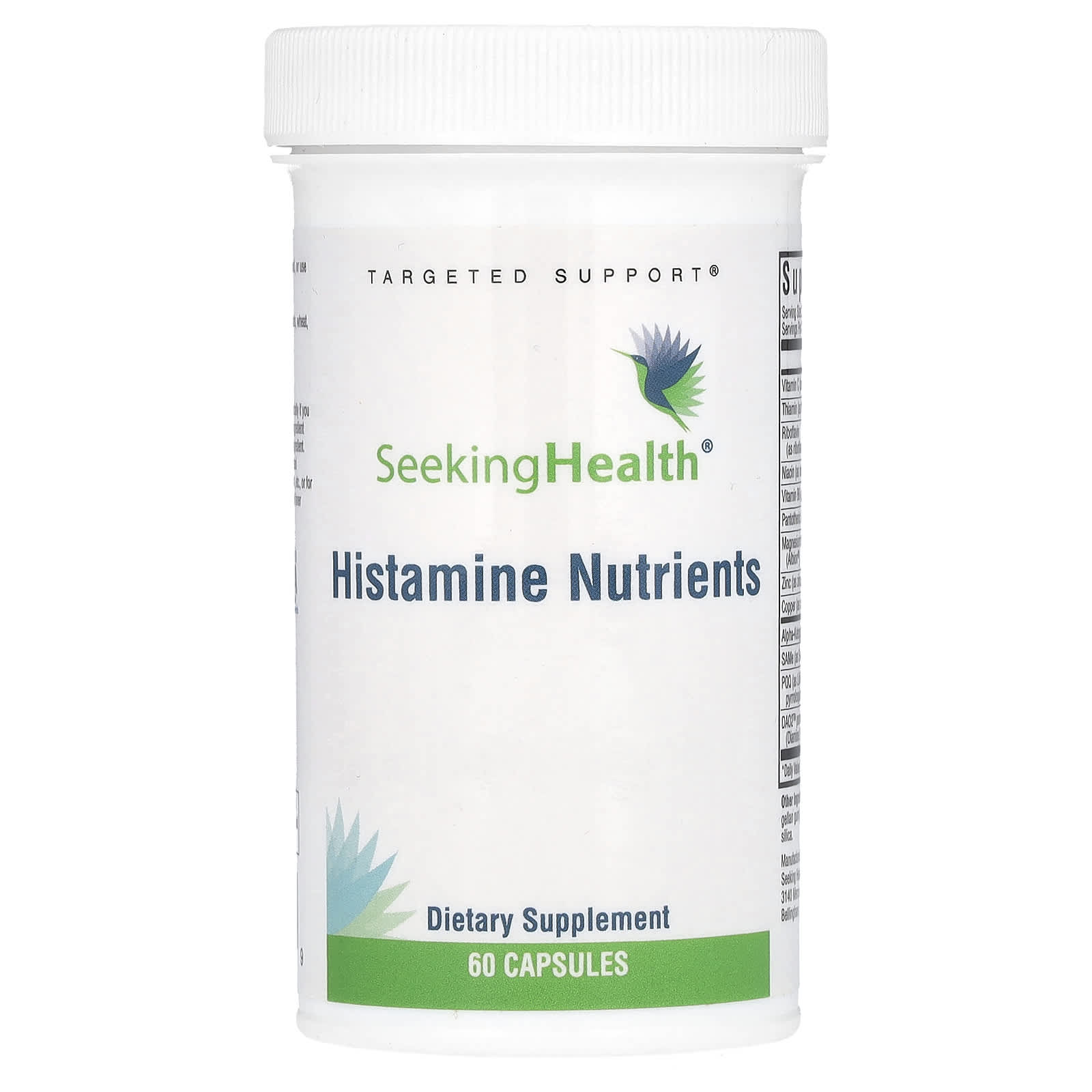 Seeking Health, Histamine Nutrients, (Formerly Histamine Block Plus), 60 Capsules UPC 810007521589 | HiLife Vitamins
