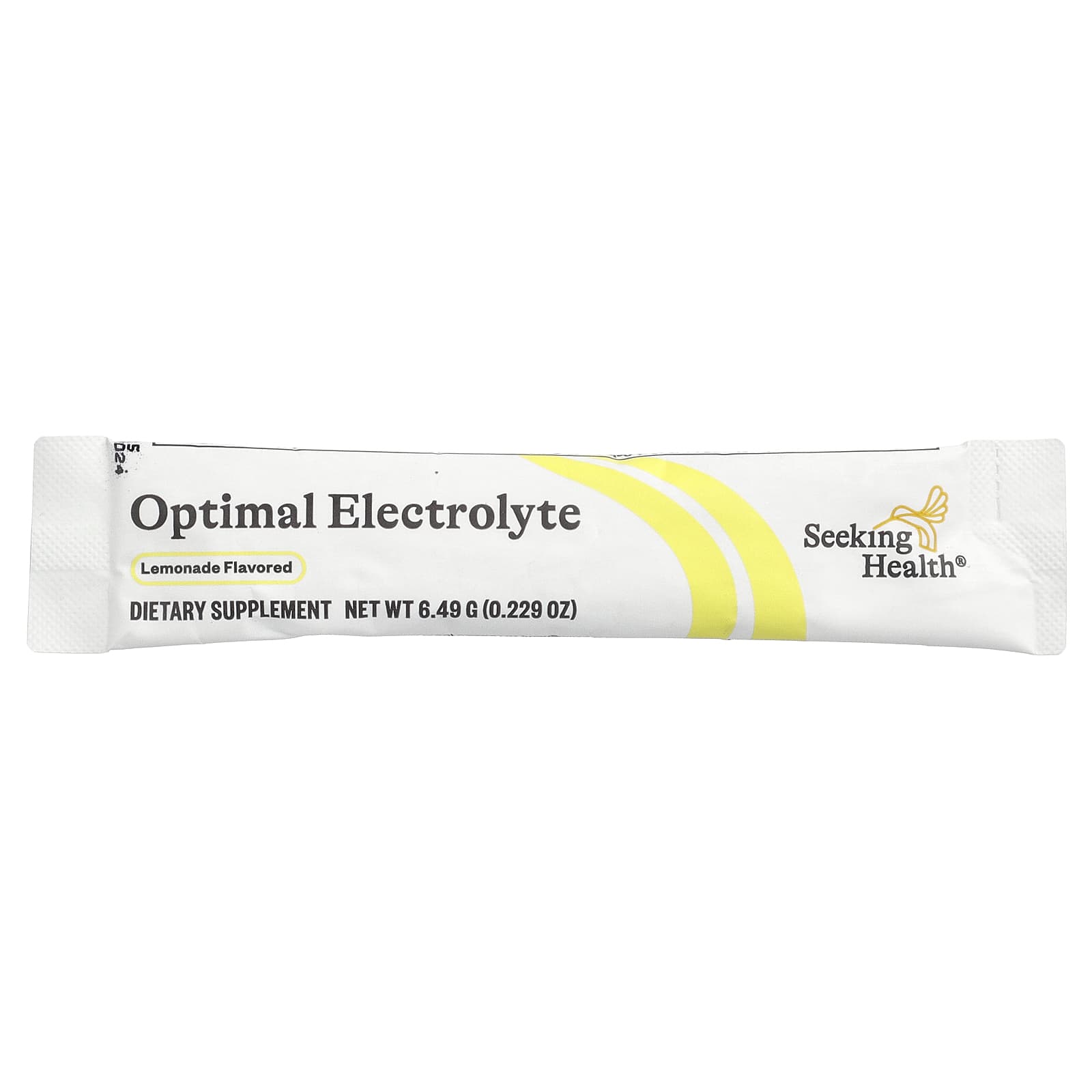 Seeking Health, Optimal Electrolyte, Lemonade, 30 Sticks, 0.229 oz (6.49 g) Each UPC 810007521619 | HiLife Vitamins
