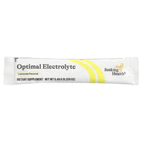 Seeking Health, Optimal Electrolyte, Lemonade, 30 Sticks, 0.229 oz (6.49 g) Each UPC 810007521619 | HiLife Vitamins