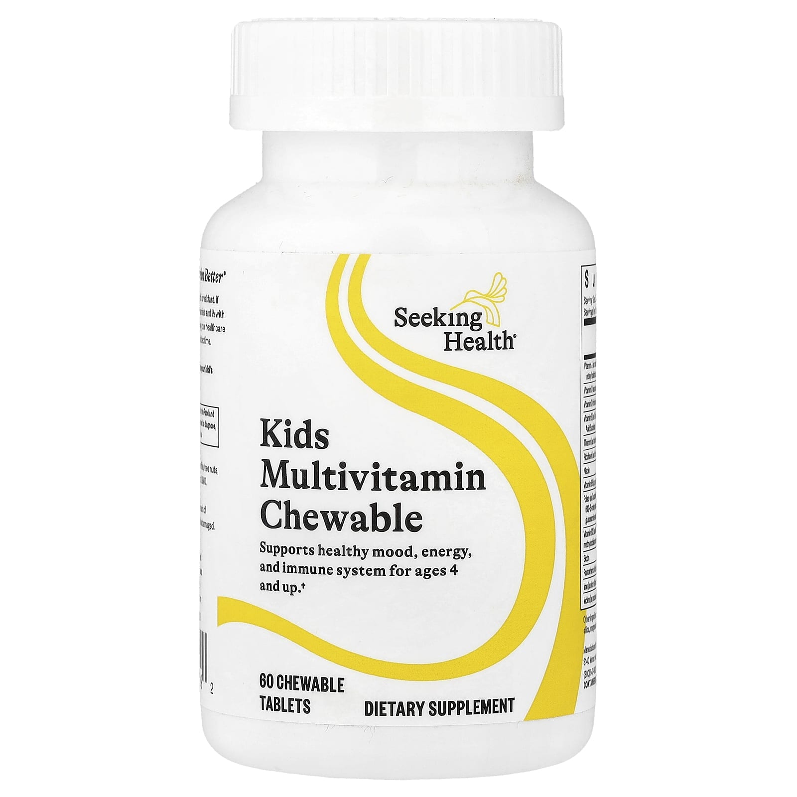 Seeking Health, Kids Multivitamin Chewable, 60 Chewable Tablets UPC 810007521992 | HiLife Vitamins