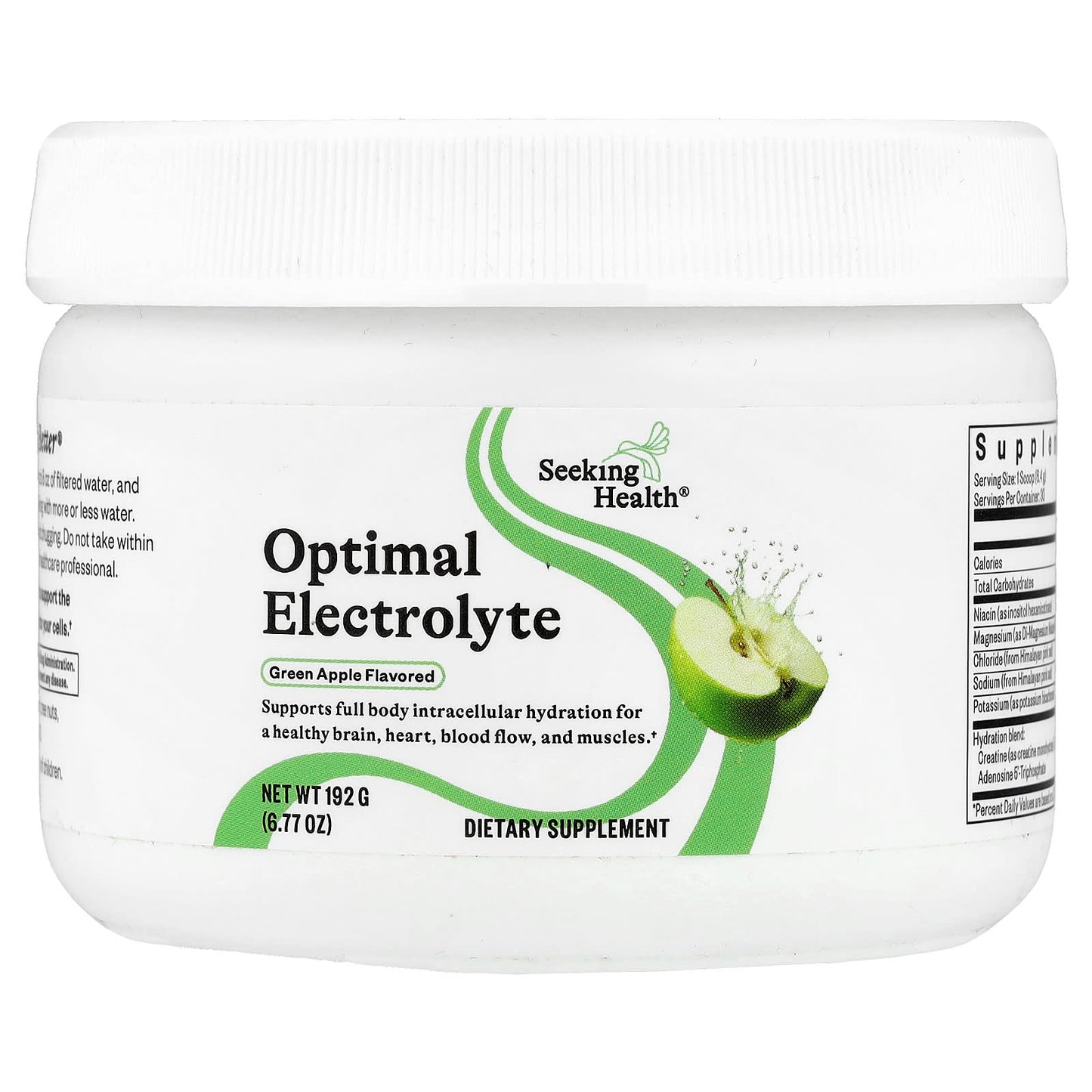 Seeking Health, Optimal Electrolyte, Green Apple, 6.77 oz (192 g) UPC 810007529240 | Hilife Vitamins