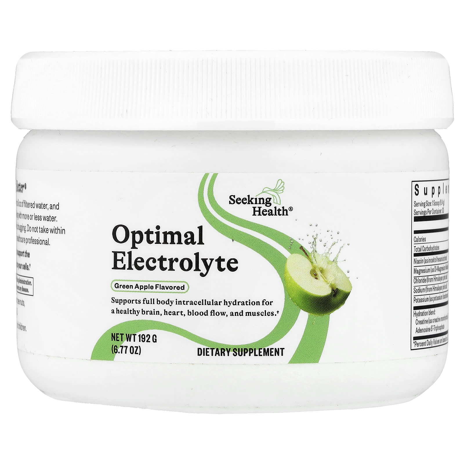 Seeking Health, Optimal Electrolyte, Green Apple, 6.77 oz (192 g) UPC 810007529240 | Hilife Vitamins