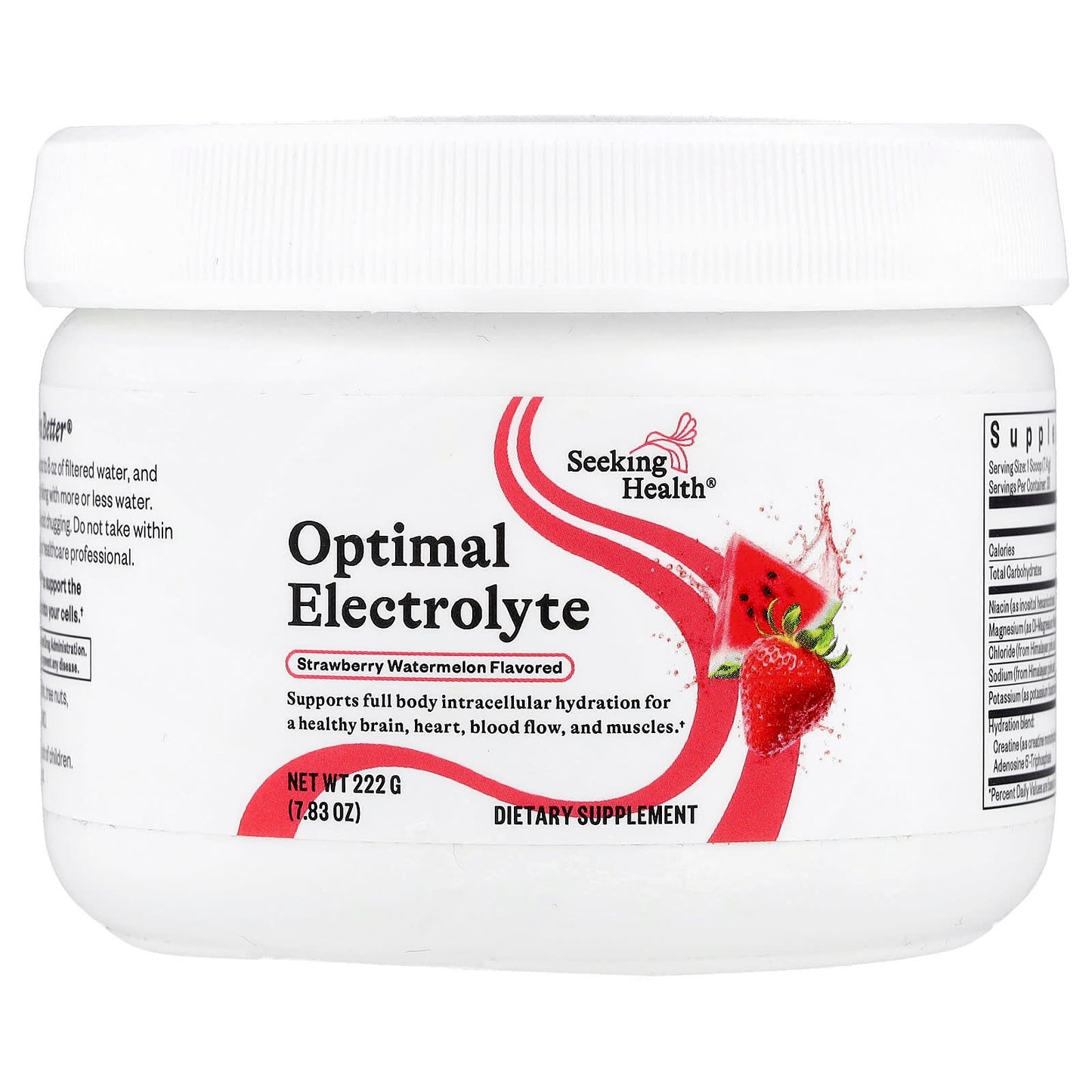 Seeking Health, Optimal Electrolyte, Strawberry Watermelon, 7.83 oz (222 g) UPC 810007529257 | Hilife Vitamins