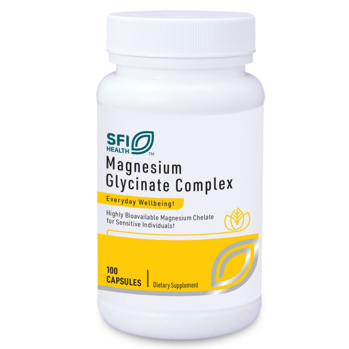 SFI Health, Magnesium Glycinate Complex, 100 Capsules UPC 709616827109 | HiLife Vitamins