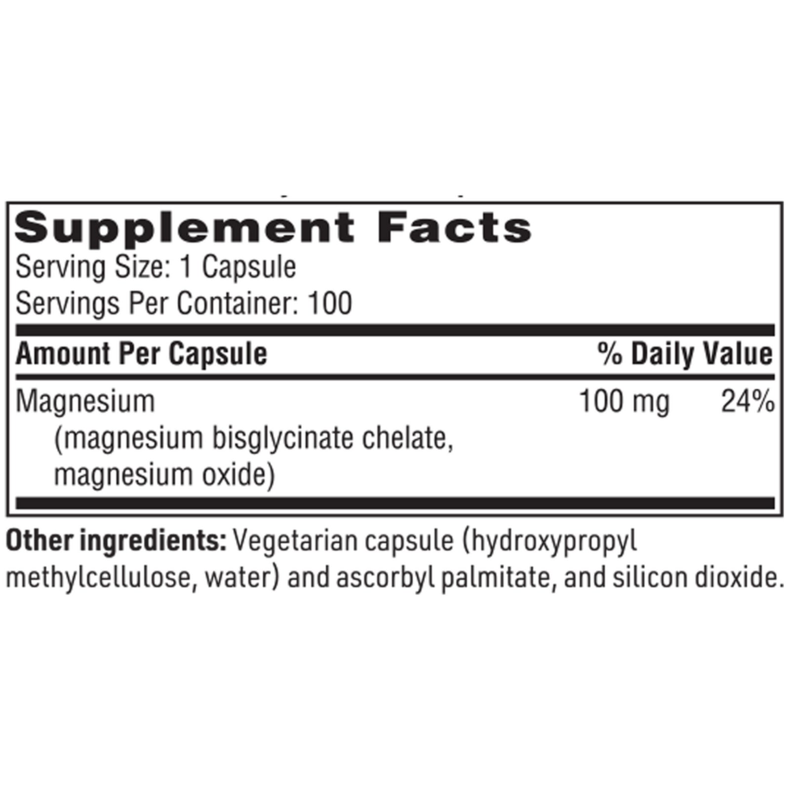 SFI Health, Magnesium Glycinate Complex, 100 Capsules UPC 709616827109 | HiLife Vitamins