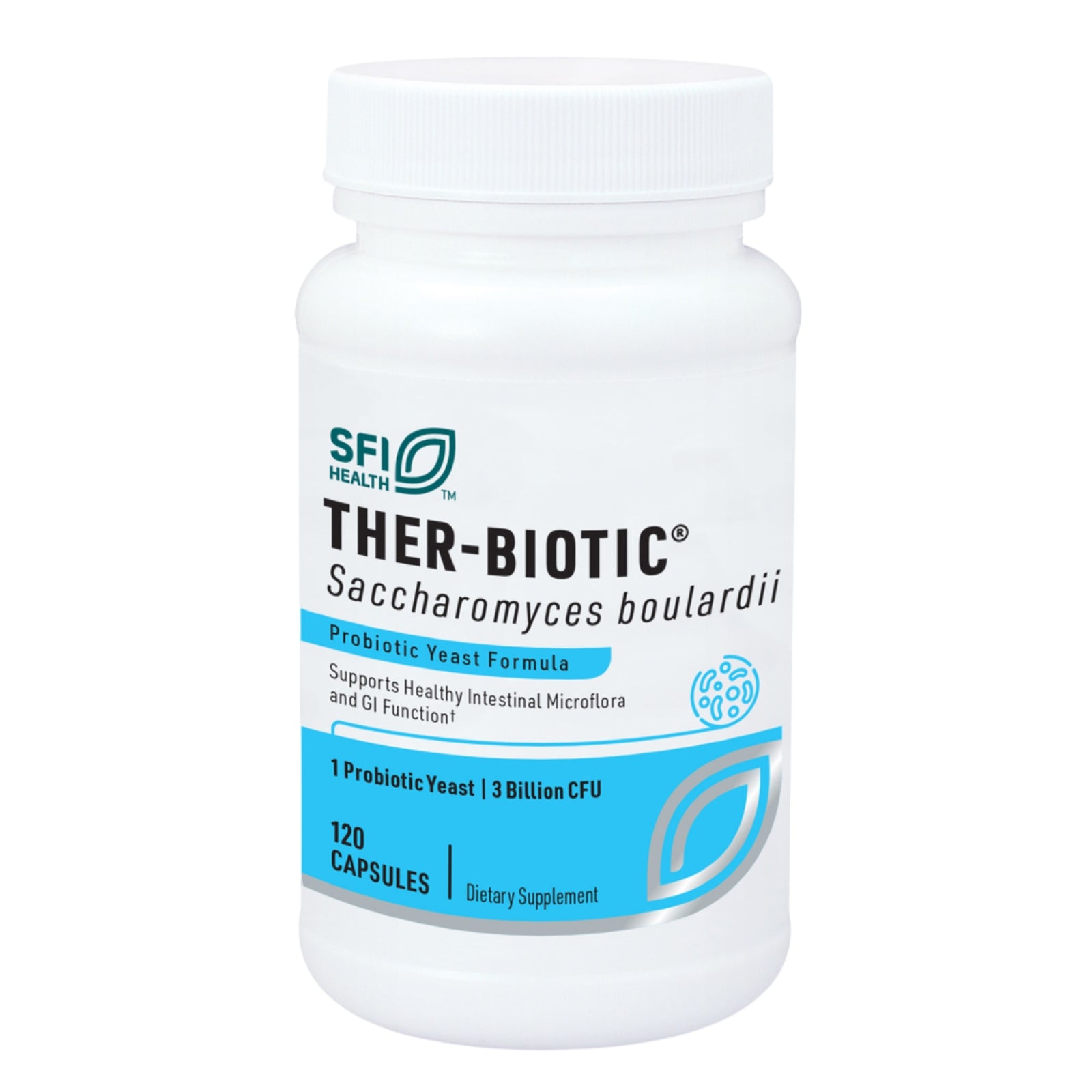 SFI Health, Ther-Biotic® Saccharomyces Boulardii Probiotic, 120 Capsules UPC 709616012260 | Hilife Vitamins