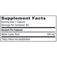 SFI Health, Alpha-Lipoic Acid 150 mg, 60 Capsules UPC 709616293065 | Hilife Vitamins