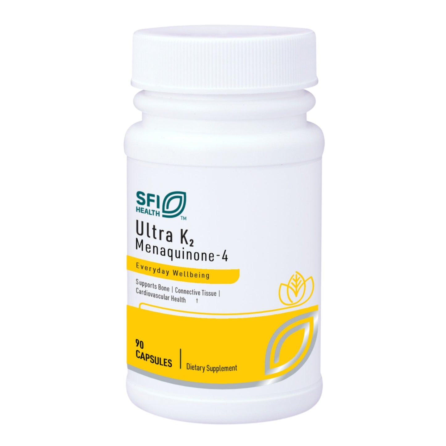 SFI Health, Ultra K2 Menaquinone-4, 90 Vegetarian Capsules UPC 817234010831 | Hilife Vitamins