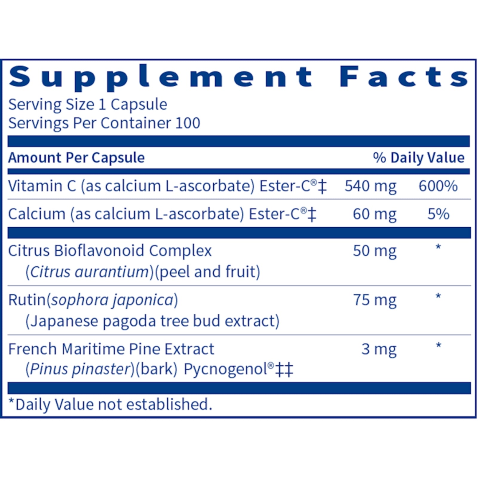 SFI Health, Ester-C® Bio, 100 Capsules UPC 828054002159 | Hilife Vitamins